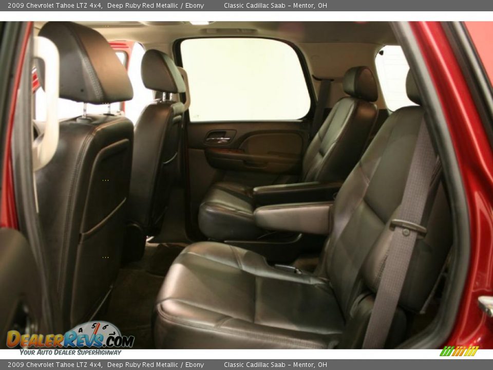 Ebony Interior - 2009 Chevrolet Tahoe LTZ 4x4 Photo #13