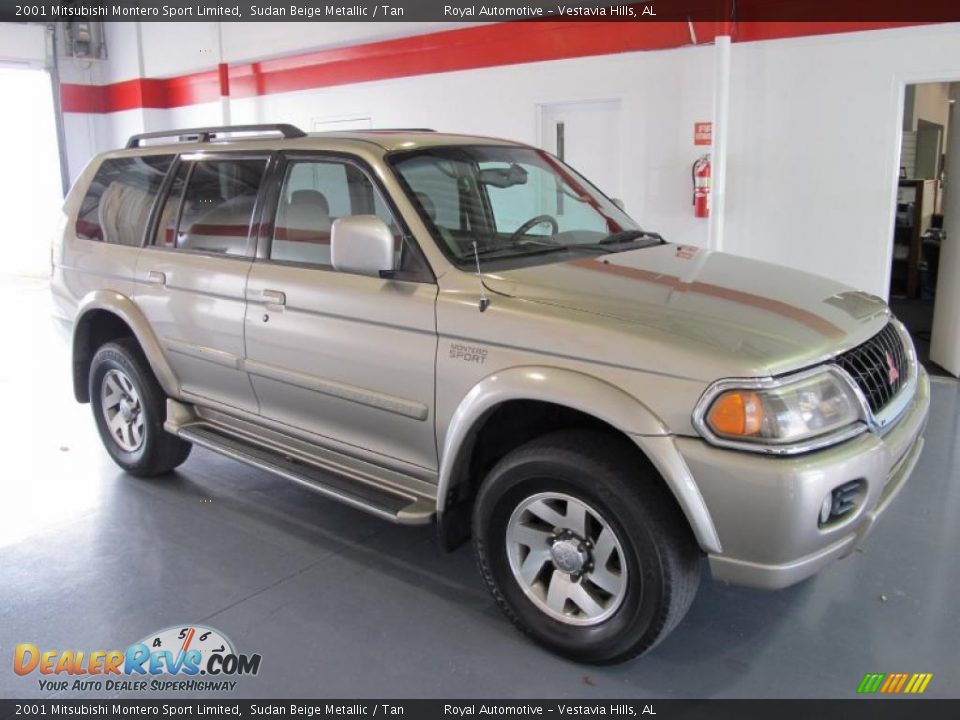 2001 Mitsubishi Montero Sport Limited Sudan Beige Metallic / Tan Photo #5