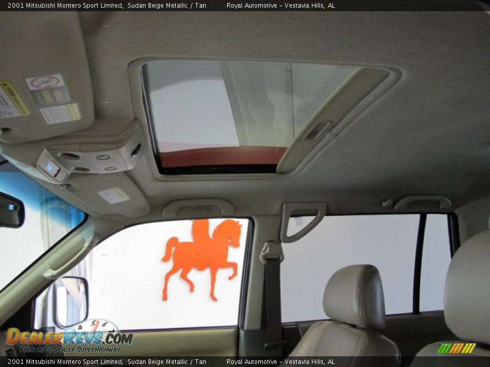 2001 Mitsubishi Montero Sport Limited Sudan Beige Metallic / Tan Photo #21