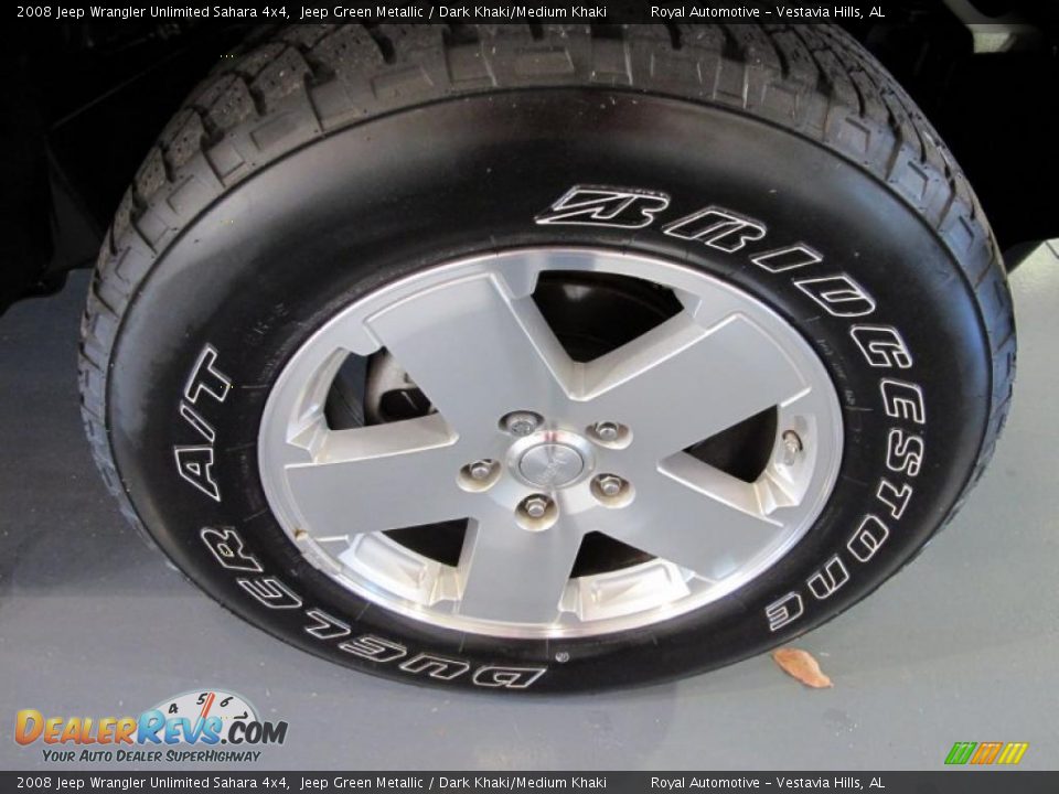 2008 Jeep Wrangler Unlimited Sahara 4x4 Jeep Green Metallic / Dark Khaki/Medium Khaki Photo #7