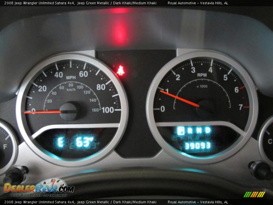 2008 Jeep Wrangler Unlimited Sahara 4x4 Jeep Green Metallic / Dark Khaki/Medium Khaki Photo #16