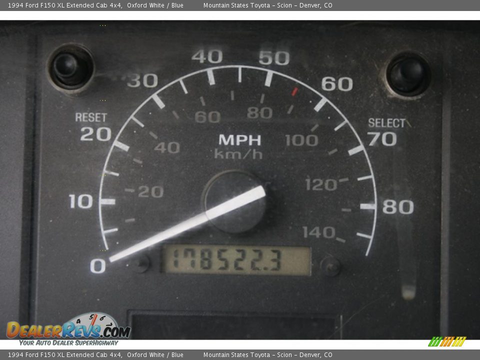 1994 Ford F150 XL Extended Cab 4x4 Oxford White / Blue Photo #7