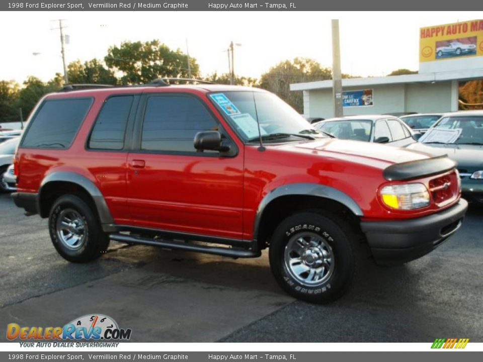 1998 Ford Explorer Sport Vermillion Red / Medium Graphite Photo #5