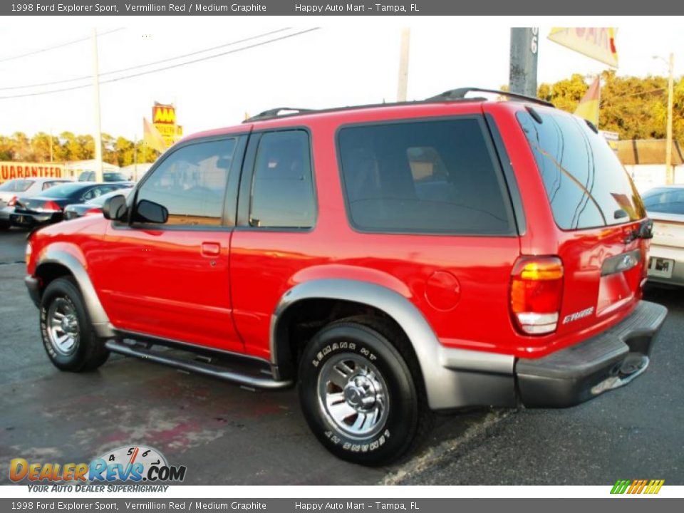 Vermillion Red 1998 Ford Explorer Sport Photo #7