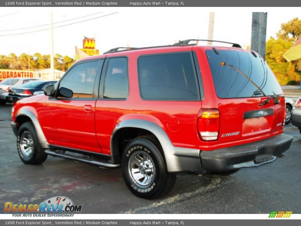 1998 Ford Explorer Sport Vermillion Red / Medium Graphite Photo #8