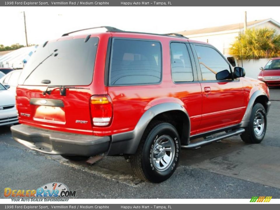 Vermillion Red 1998 Ford Explorer Sport Photo #9