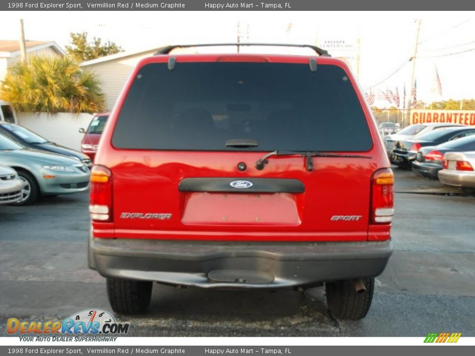 Vermillion Red 1998 Ford Explorer Sport Photo #12