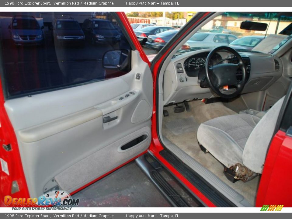 1998 Ford Explorer Sport Vermillion Red / Medium Graphite Photo #19