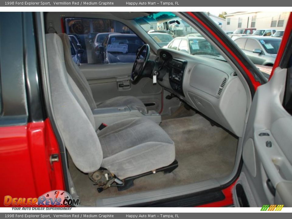 1998 Ford Explorer Sport Vermillion Red / Medium Graphite Photo #21