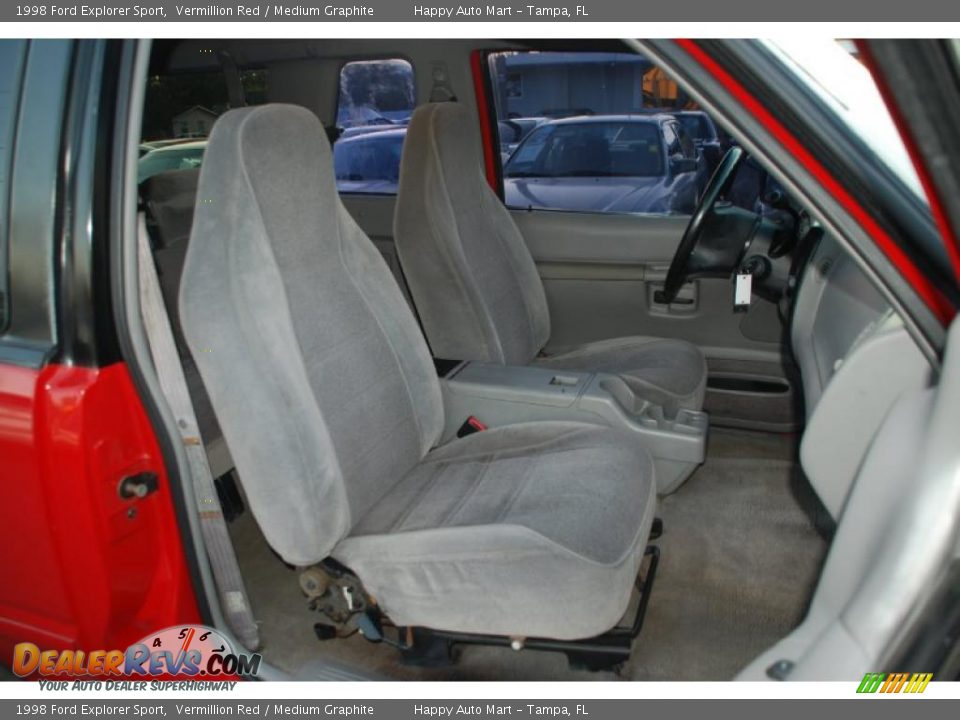 1998 Ford Explorer Sport Vermillion Red / Medium Graphite Photo #22