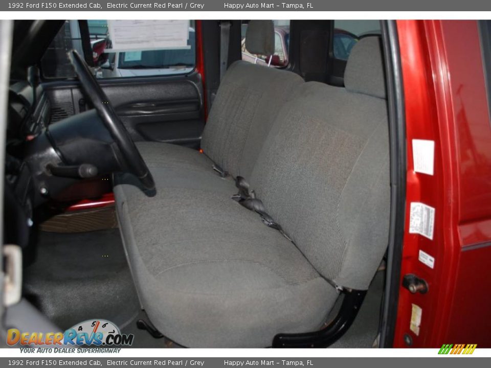 Grey Interior - 1992 Ford F150 Extended Cab Photo #18