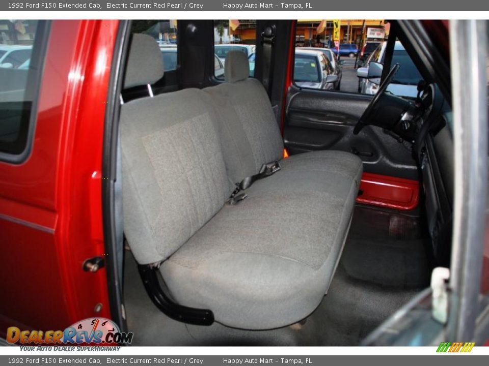Grey Interior - 1992 Ford F150 Extended Cab Photo #21