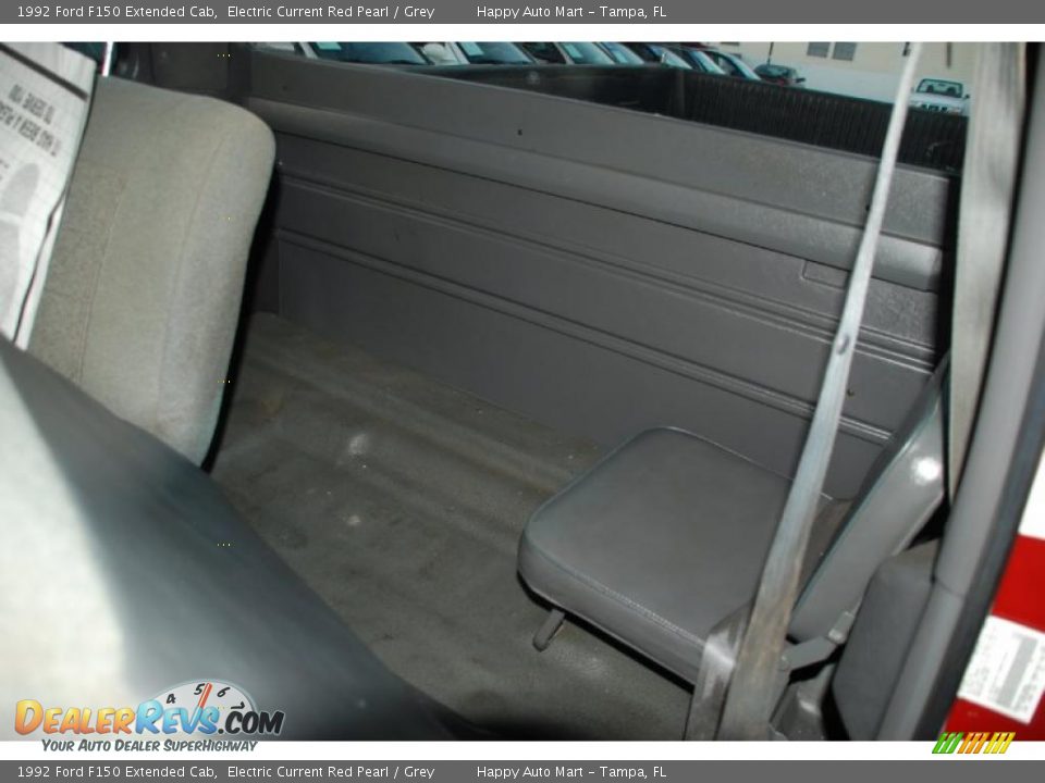 1992 Ford F150 Extended Cab Electric Current Red Pearl / Grey Photo #23