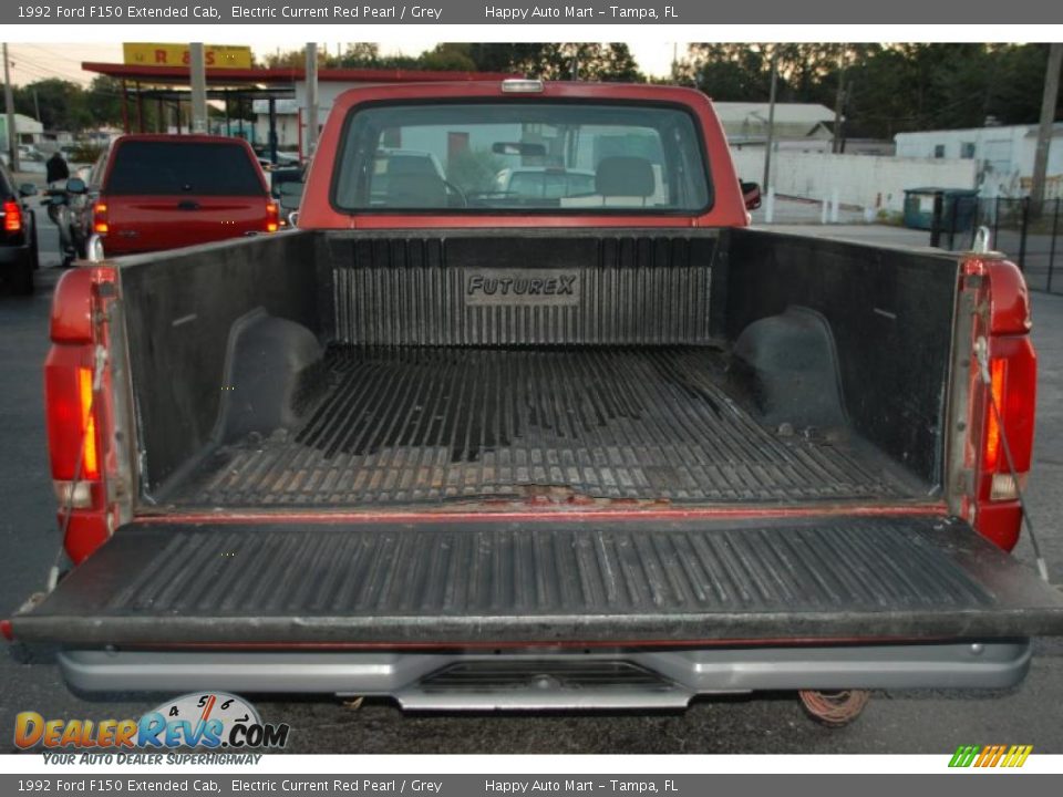 1992 Ford F150 Extended Cab Electric Current Red Pearl / Grey Photo #25