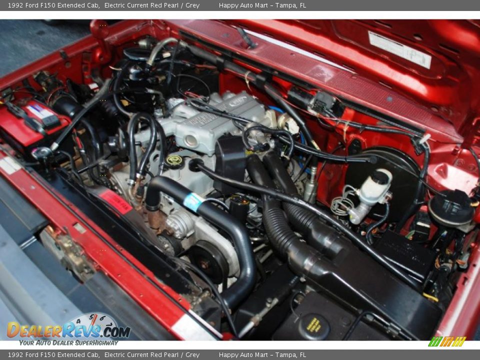 1992 Ford F150 Extended Cab 4.9 Liter OHV 12-Valve Inline 6 Cylinder Engine Photo #27