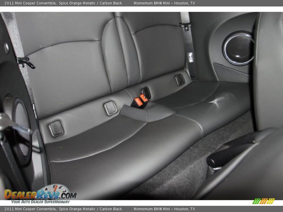 2011 Mini Cooper Convertible Spice Orange Metallic / Carbon Black Photo #13