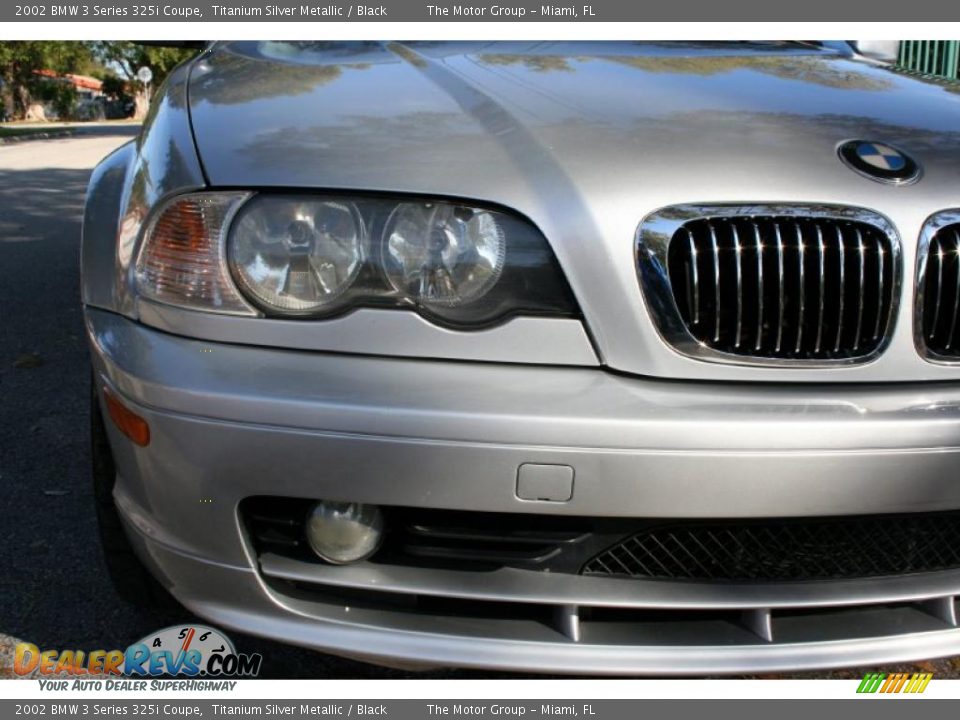 2002 BMW 3 Series 325i Coupe Titanium Silver Metallic / Black Photo #13