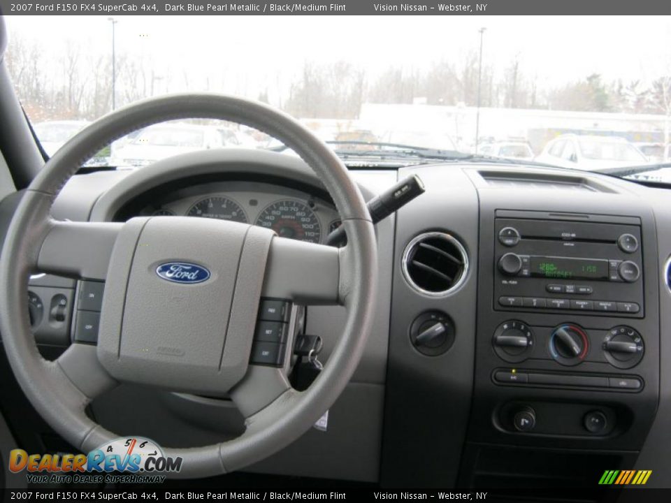 2007 Ford F150 FX4 SuperCab 4x4 Dark Blue Pearl Metallic / Black/Medium Flint Photo #4
