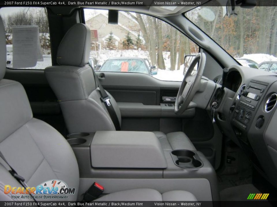 2007 Ford F150 FX4 SuperCab 4x4 Dark Blue Pearl Metallic / Black/Medium Flint Photo #6
