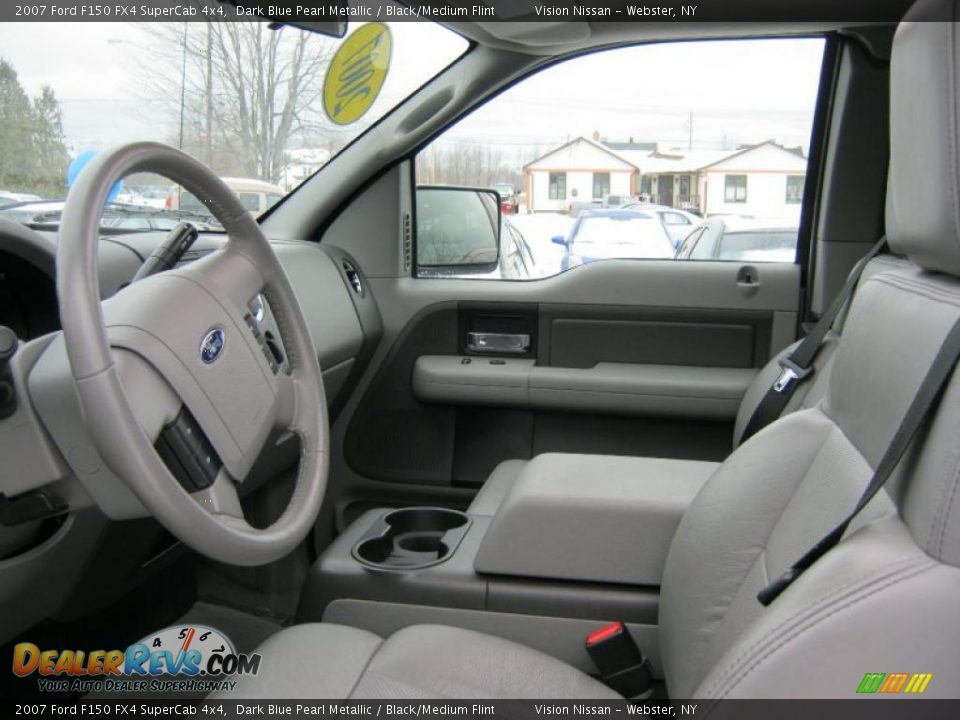 2007 Ford F150 FX4 SuperCab 4x4 Dark Blue Pearl Metallic / Black/Medium Flint Photo #25