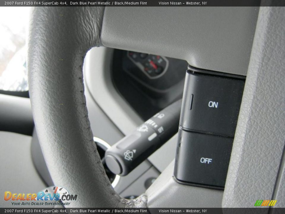 2007 Ford F150 FX4 SuperCab 4x4 Dark Blue Pearl Metallic / Black/Medium Flint Photo #26