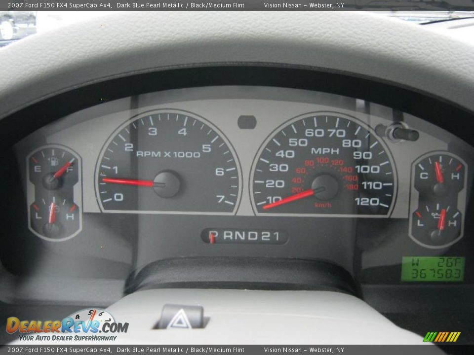 2007 Ford F150 FX4 SuperCab 4x4 Gauges Photo #28