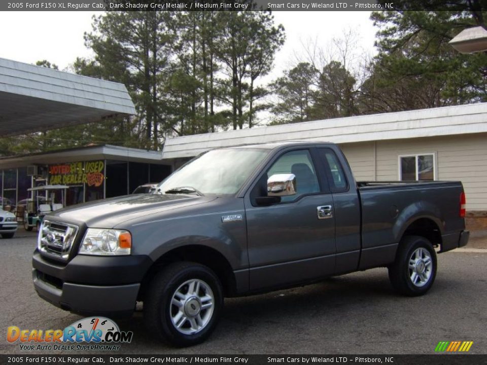 2005 Ford F150 XL Regular Cab Dark Shadow Grey Metallic / Medium Flint Grey Photo #9
