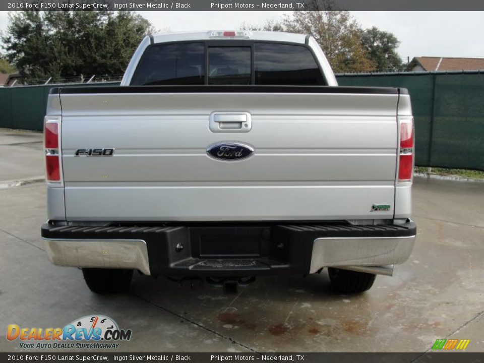 2010 Ford F150 Lariat SuperCrew Ingot Silver Metallic / Black Photo #4