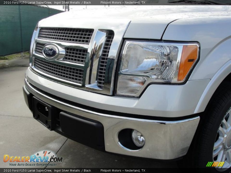 2010 Ford F150 Lariat SuperCrew Ingot Silver Metallic / Black Photo #9