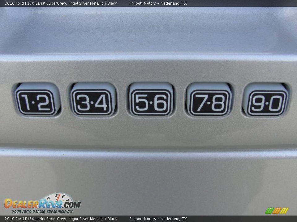 2010 Ford F150 Lariat SuperCrew Ingot Silver Metallic / Black Photo #14