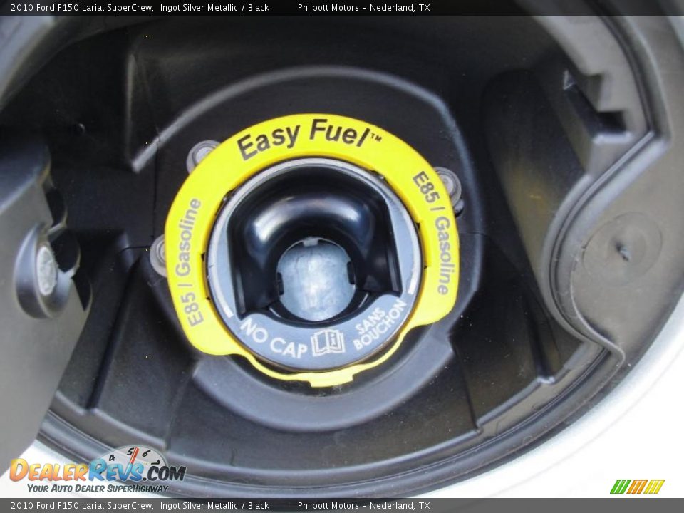 2010 Ford F150 Lariat SuperCrew Ingot Silver Metallic / Black Photo #15