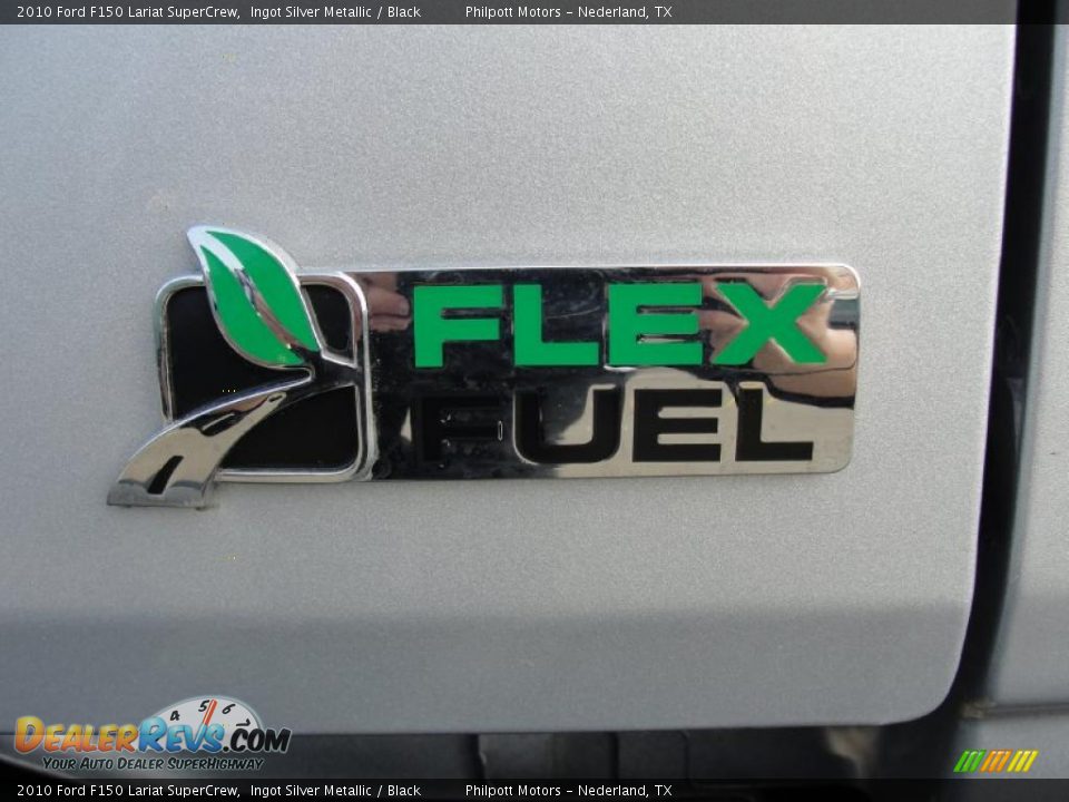 2010 Ford F150 Lariat SuperCrew Ingot Silver Metallic / Black Photo #16