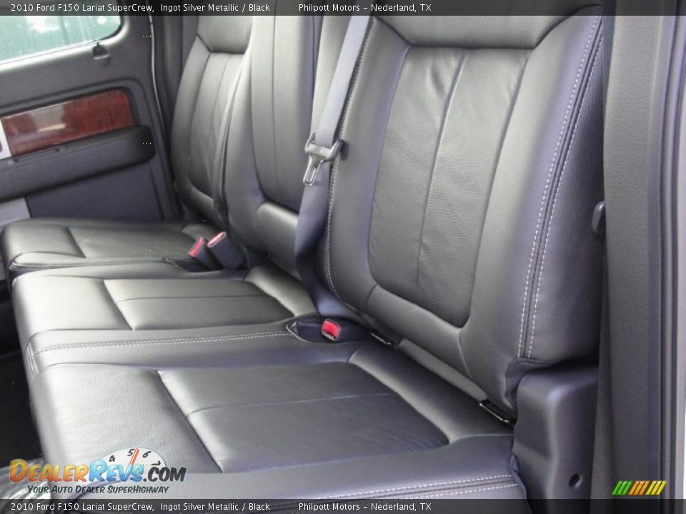 2010 Ford F150 Lariat SuperCrew Ingot Silver Metallic / Black Photo #19