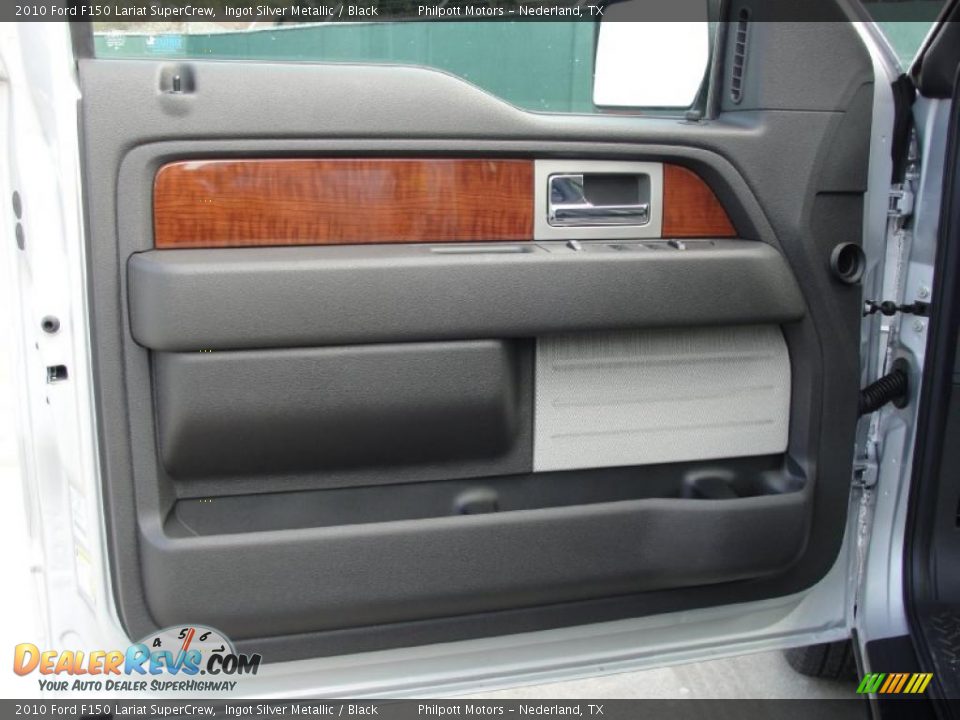 2010 Ford F150 Lariat SuperCrew Ingot Silver Metallic / Black Photo #20
