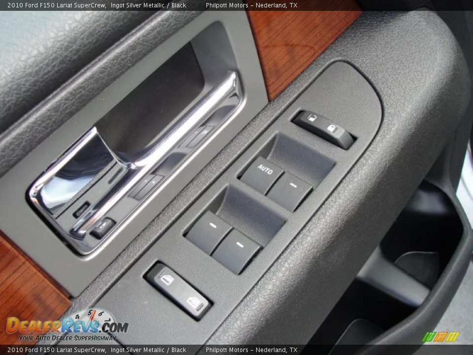 2010 Ford F150 Lariat SuperCrew Ingot Silver Metallic / Black Photo #21