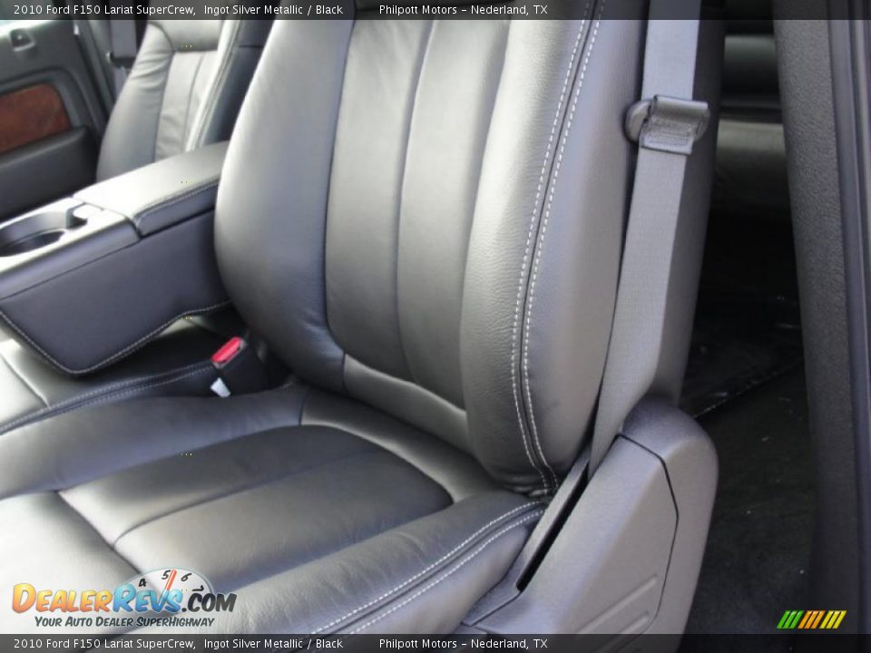 2010 Ford F150 Lariat SuperCrew Ingot Silver Metallic / Black Photo #22