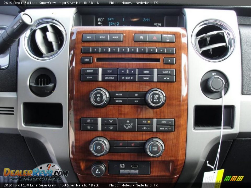 2010 Ford F150 Lariat SuperCrew Ingot Silver Metallic / Black Photo #25