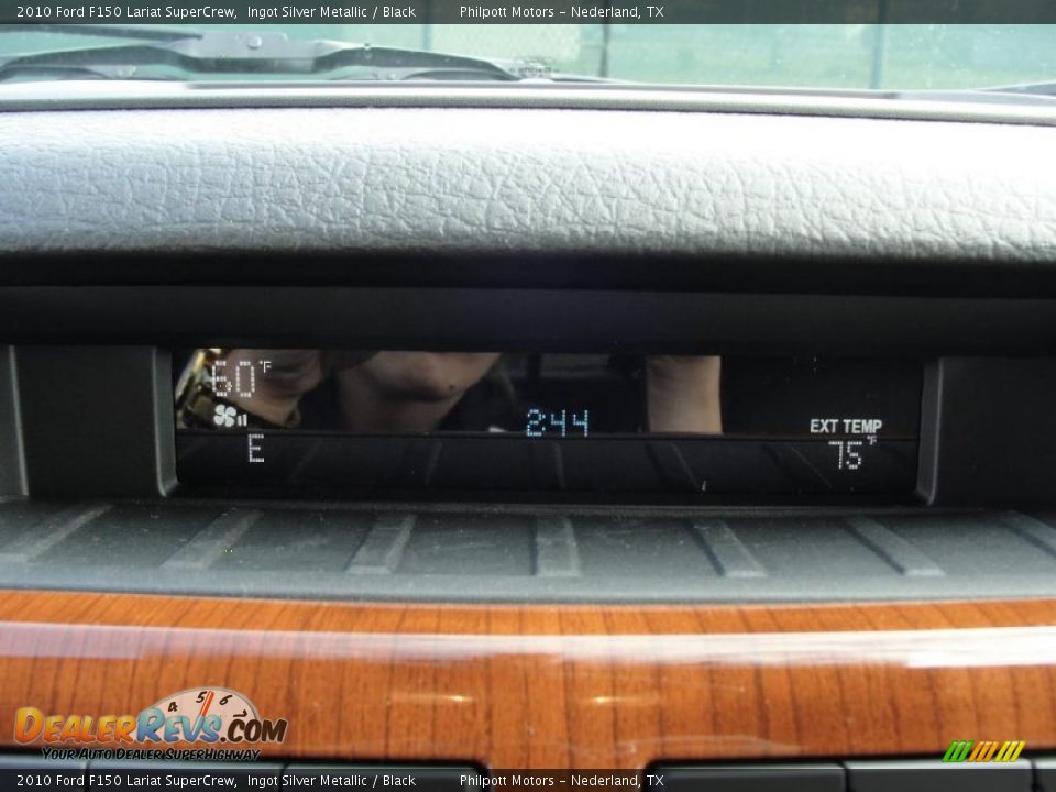 2010 Ford F150 Lariat SuperCrew Ingot Silver Metallic / Black Photo #26