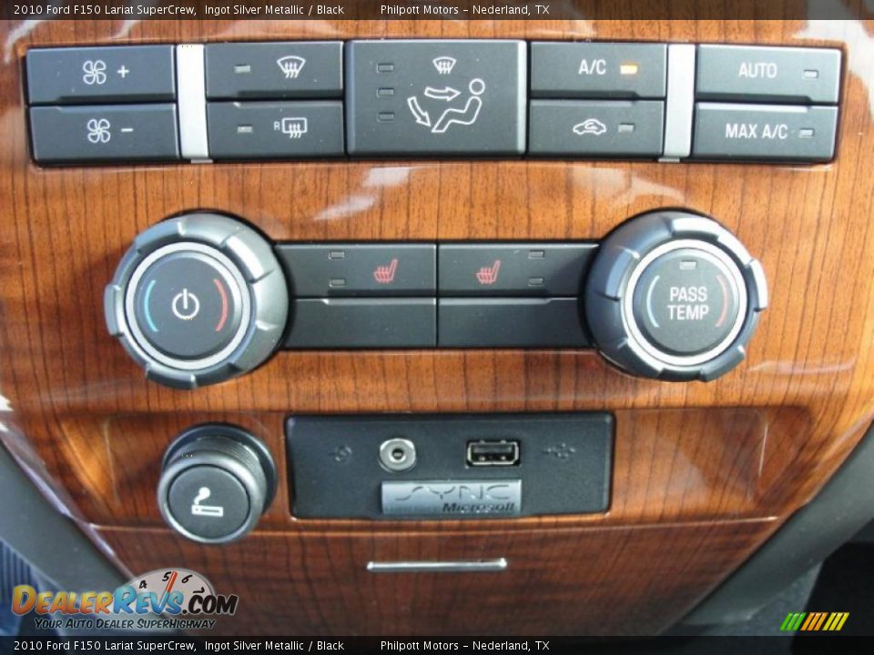 2010 Ford F150 Lariat SuperCrew Ingot Silver Metallic / Black Photo #28