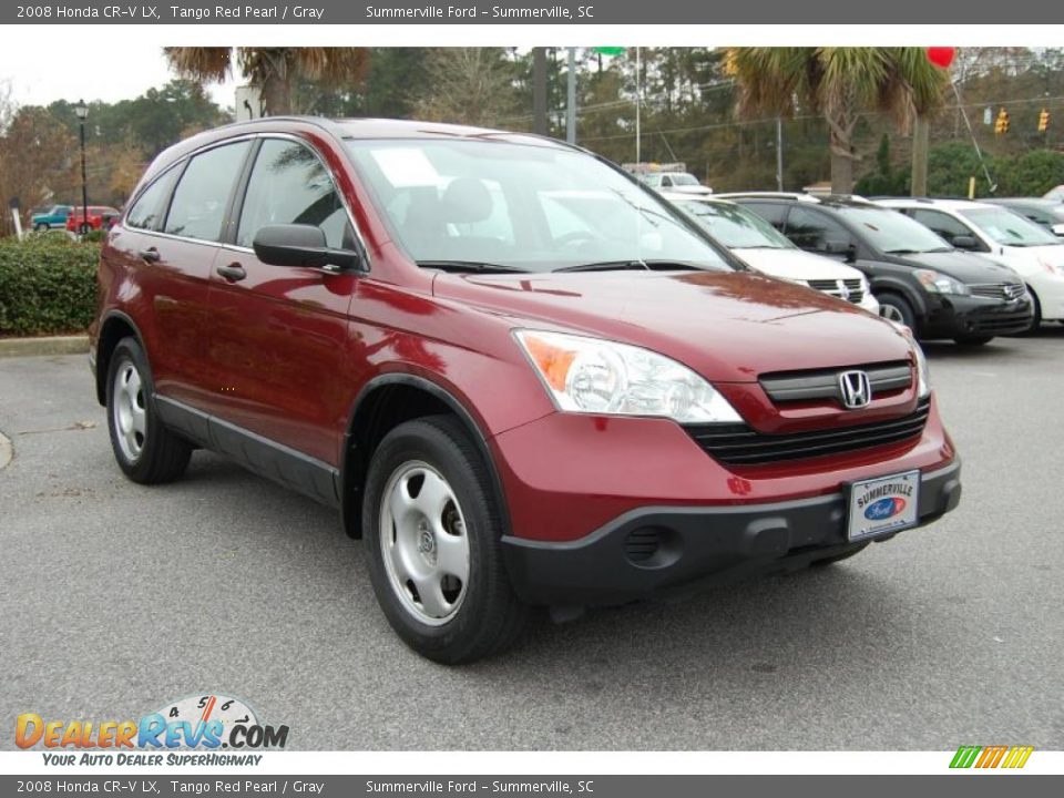 2008 Honda CR-V LX Tango Red Pearl / Gray Photo #1