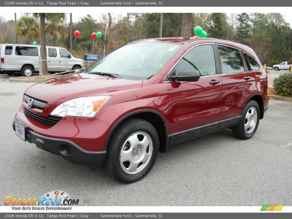 2008 Honda CR-V LX Tango Red Pearl / Gray Photo #2