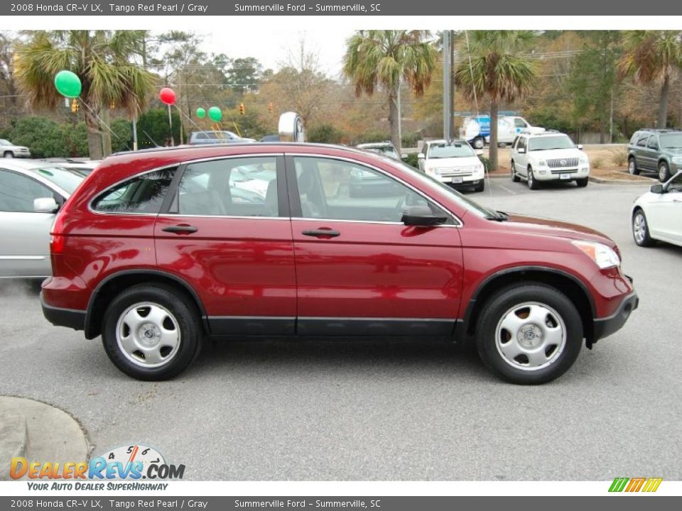 2008 Honda CR-V LX Tango Red Pearl / Gray Photo #4