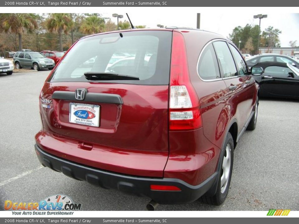 2008 Honda CR-V LX Tango Red Pearl / Gray Photo #5
