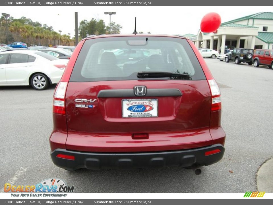 2008 Honda CR-V LX Tango Red Pearl / Gray Photo #6