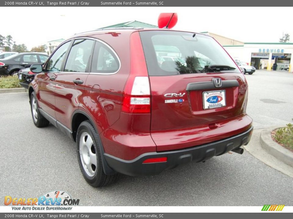 2008 Honda CR-V LX Tango Red Pearl / Gray Photo #7
