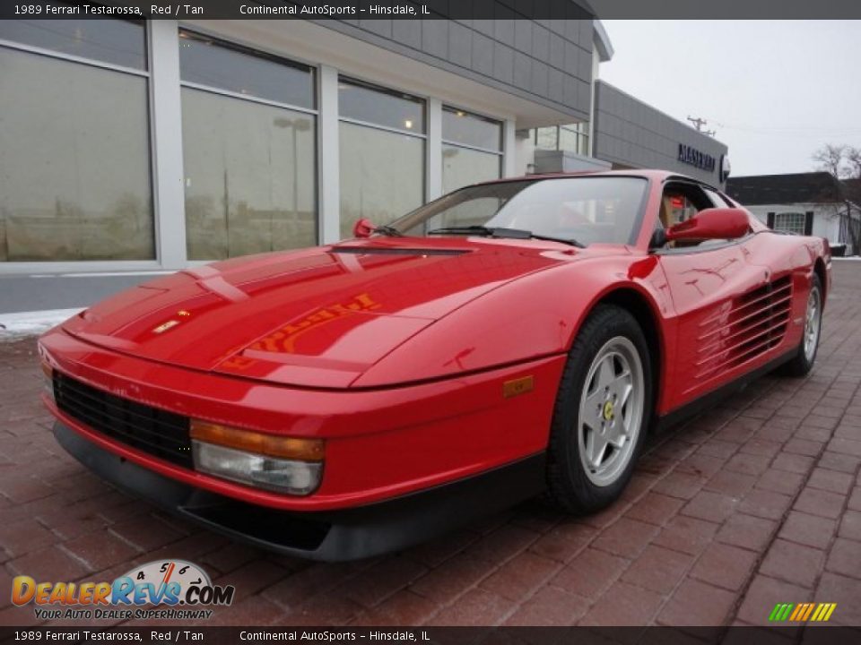 Front 3/4 View of 1989 Ferrari Testarossa  Photo #3