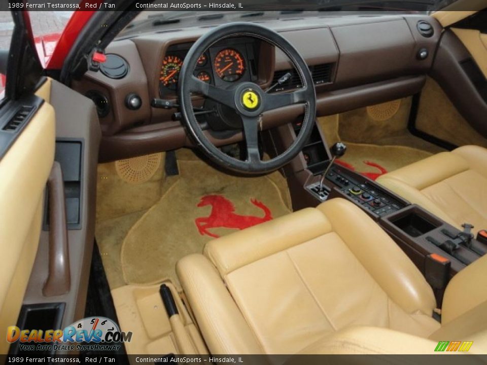 Tan Interior - 1989 Ferrari Testarossa  Photo #18