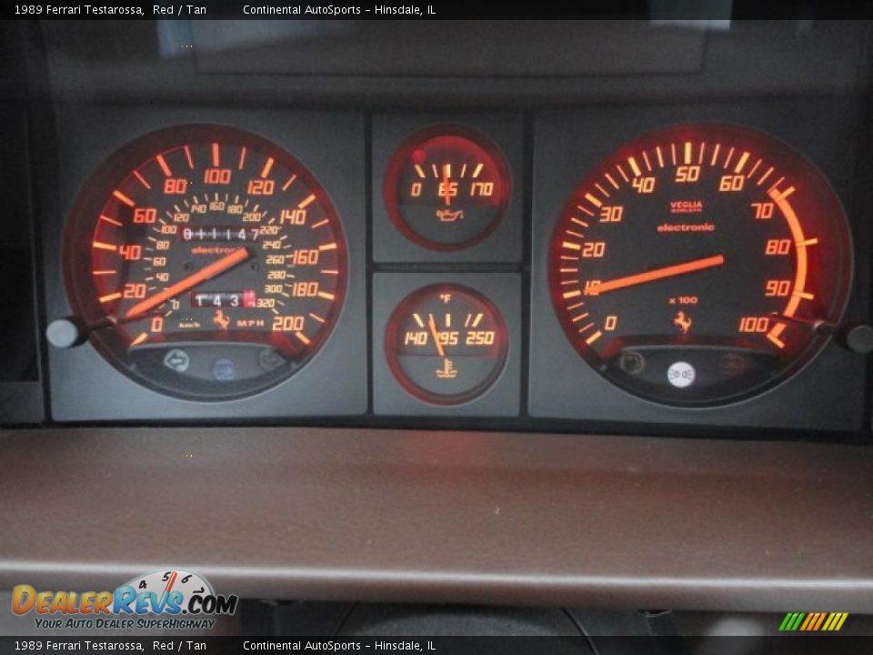 1989 Ferrari Testarossa  Gauges Photo #22