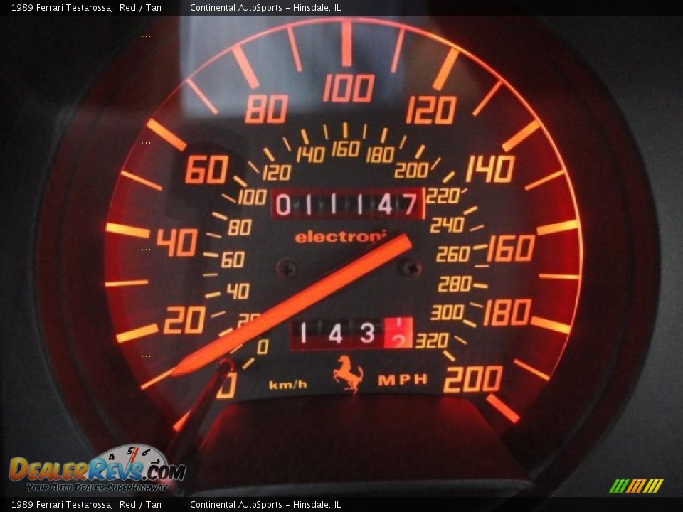 1989 Ferrari Testarossa  Gauges Photo #23