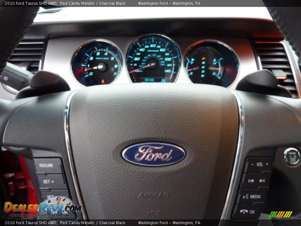 2010 Ford Taurus SHO AWD Red Candy Metallic / Charcoal Black Photo #19